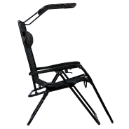 Розкладне крісло шезлонг з козирком LEOBRO Zero Gravity Plaid (LB-ZGC-H1-PLD