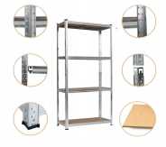 Стелаж LEOBRO Premium 180 х 90 х 30 см, 175кг/полиця, 4 полиці (LB-R101)