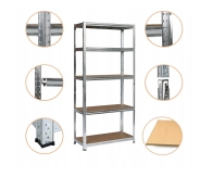 Стелаж LEOBRO Premium 180 х 90 х 30 см, 200кг/полиця, 5 полиць (LB-R105)