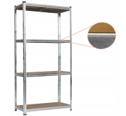 Стелаж LEOBRO Premium 150 х 70 х 30 см, 175кг/полиця, 4 полиці (LB-R111)