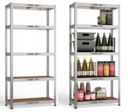 Стелаж LEOBRO Premium 150 х 70 х 30 см, 175кг/полиця, 5 полиць (LB-R112)