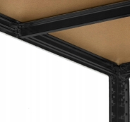 Стелаж LEOBRO Premium Black 180 х 90 х 30 см, 175кг/полиця, 5 полиць (LB-R114)