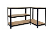 Стелаж LEOBRO Premium Black 180 х 90 х 40 см, 175кг/полиця, 5 полиць (LB-R115)