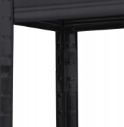 Стелаж LEOBRO Premium Black 180 х 90 х 40 см, 175кг/полиця, 5 полиць (LB-R115)