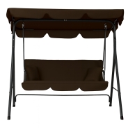 Гойдалка з подушками на 3 особи LEOBRO Brown