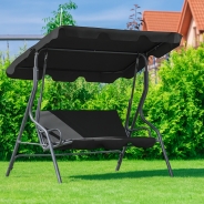 Гойдалка з подушками на 3 особи LEOBRO Relax Black