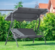 Гойдалка з подушками на 3 особи LEOBRO Relax Grey