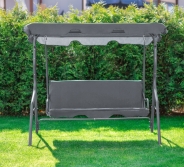 Гойдалка з подушками на 3 особи LEOBRO Relax Grey