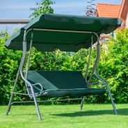 Гойдалка з подушками на 3 особи LEOBRO Relax Green