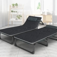 Розкладне ліжко (розкладачка) з Mesh-матрацом і подушкою LEOBRO Striped (LB-FB-A2-STR)