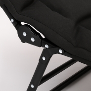 Розкладне ліжко (розкладачка) з вбудованим матрацом LEOBRO Black (LB-FB-M1-BLK)