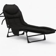 Розкладне ліжко (розкладачка) з вбудованим матрацом LEOBRO Black (LB-FB-M1-BLK)