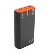 Power bank TRACER EnerGen 20000mAh PD+QC3.0 black/orange (TRABAT47516)