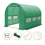 Садова теплиця парник LEOBRO Garden 6м2 Green (LB-G101-GRN)