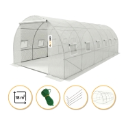 Посилена садова теплиця парник LEOBRO Garden 18м2 White (LB-G107-WHT)