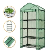 Стелаж-теплиця LEOBRO 159х69х49 см на 4 полиці Green (LB-G118)