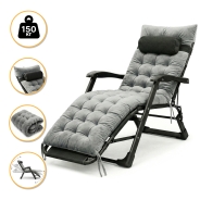 Розкладне крісло ліжко з оксамитовим матрацом LEOBRO Grey (LB-FCB-G4-GRY)