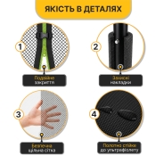 Батут с внутренней защитной сеткой 374 см LEOBRO Premium Pro 12FT GREEN (LB-1101)