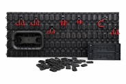 Навесная стенка для инструментов Qbrick System Custom Pegboard Starter Set (5901238262213)