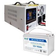 Комплект Volt Polska SINUS PRO 1100 E PLUS 12/230V 700/1100W + Аккумулятор GEL 12V 110 Ah