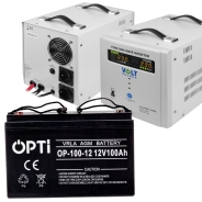 Аварийный комплект питания Volt Polska SINUS PRO 1500 E 12/230V 1050/1500W + Аккумулятор VOLT AGM 100Ah 12V