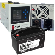 Аварийный комплект питания Volt Polska SINUS PRO 850 E PLUS 12/230V 500/850W + Аккумулятор Green Cell AGM 12V 100 Ah