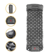 Надувний похідний килимок матрац LEOBRO Air Mat 190 x 60 см Grey (LB-1094)
