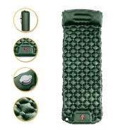 Надувний похідний килимок матрац LEOBRO Air Mat 190 x 60 см Green (LB-1095)