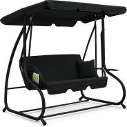 Велика гойдалка з подушками LEOBRO Luxury Black (LB-1041)