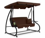 Велика гойдалка з подушками LEOBRO Luxury Brown (LB-1044)