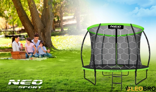 Батут Neo-Sport Premium 252 см із внутрішньою сіткою (NS-08C221) - 2