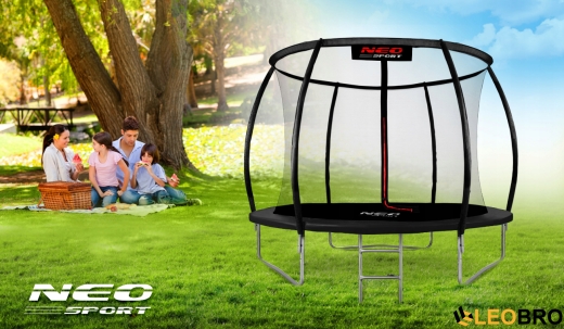 Батут Neo-Sport Premium 252 см із внутрішньою сіткою (NS-08C231) - 5