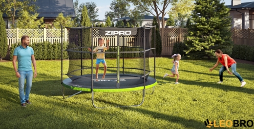 Батут Zipro 252 см із внутрішньою захисною сіткою Jump Pro 8FT IN - 3