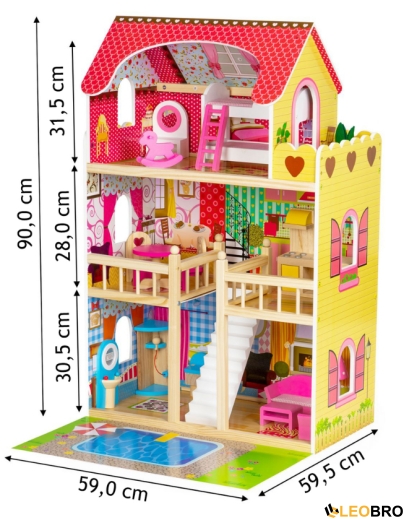 Ігровий будинок з LED RGB підсвічуванням FUNFIT KIDS (3044) - 3