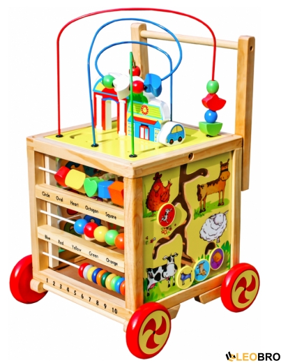 Ігровий розвиваючий бізикуб на колесах FUNFIT KIDS (3887) - 1