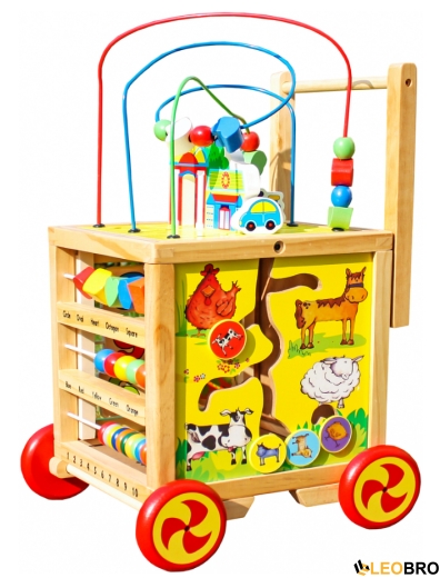 Ігровий розвиваючий бізикуб на колесах FUNFIT KIDS (3887) - 2