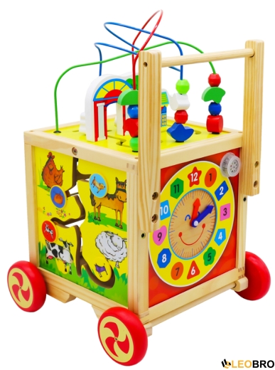 Ігровий розвиваючий бізикуб на колесах FUNFIT KIDS (3887) - 3