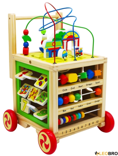 Ігровий розвиваючий бізикуб на колесах FUNFIT KIDS (3887) - 5