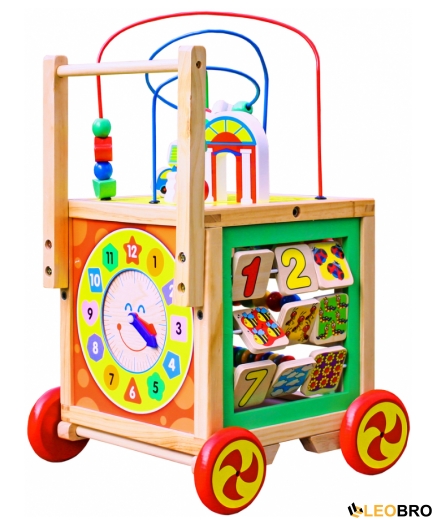 Ігровий розвиваючий бізикуб на колесах FUNFIT KIDS (3887) - 6