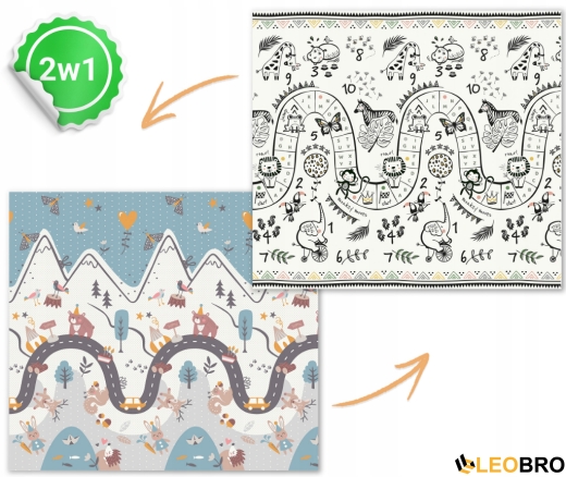 Розвиваючий мат NK-340 Nukido 200 x 180 x 1 см (734000) - 3