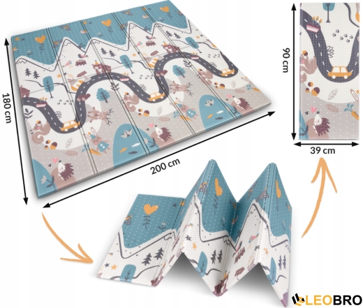 Розвиваючий мат NK-340 Nukido 200 x 180 x 1 см (734000) - 4