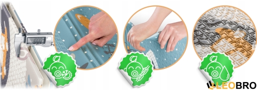 Розвиваючий мат NK-340 Nukido 200 x 180 x 1 см (734000) - 5