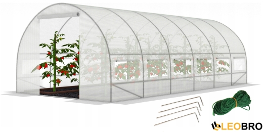 Садовая теплица с окнами FunFit Garden 18m2 = 600*300*200 (1463) - 1