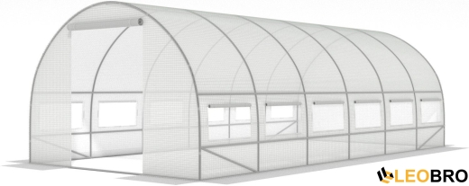 Садовая теплица с окнами FunFit Garden 18m2 = 600*300*200 (1463) - 2