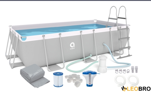 Басейн каркасний, прямокутний Avenli 400x200x99 см. 17в1 (2816) - 1