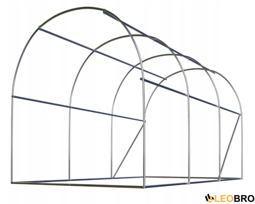 Садова теплиця з вікнами Plonos 7m2 Біла = 350х200х200 см (4971-A) - 4
