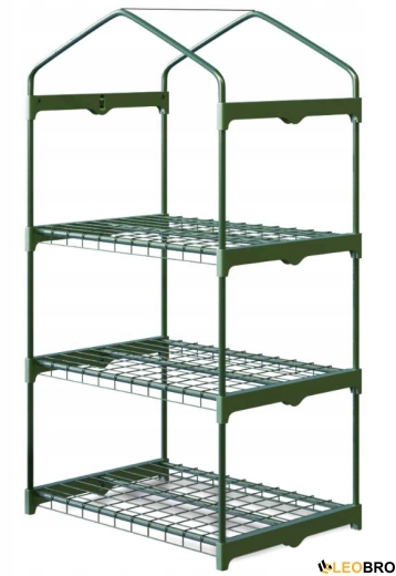 Стелаж-теплиця Plonos Зелена 125 х 69 х 49 см (4921) - 2
