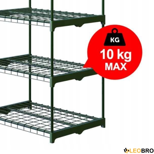 Стелаж-теплиця Plonos Зелена 125 х 69 х 49 см (4921) - 3