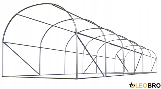 Садова теплиця з вікнами Plonos 18m2 Зелена = 300х600х200 см (4918) - 5