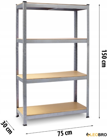 Стелаж Plonos 150 х 75 х 30 см (PL-700) - 4